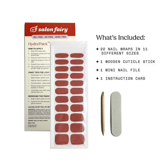 HydraThick™ Nail Wrap – Deep Clay