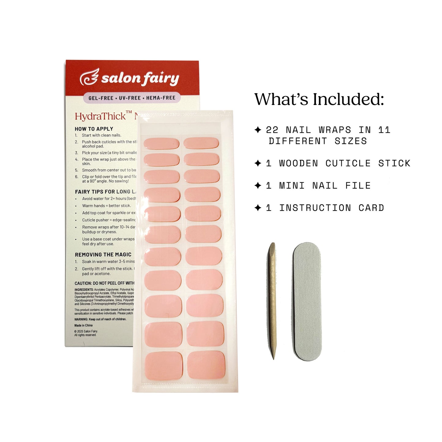 HydraThick™ Nail Wrap – Pink Veil