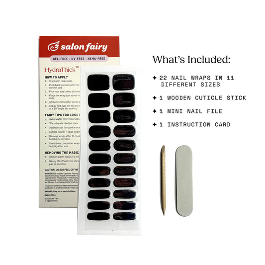 HydraThick™ Nail Wrap – True Black