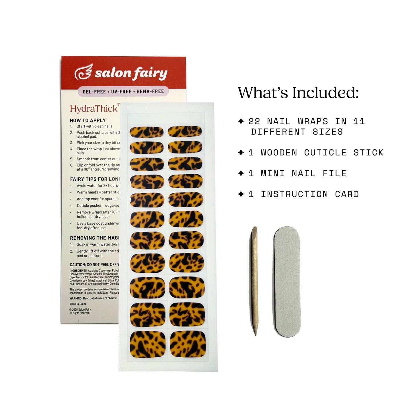 HydraThick™ Nail Wrap – Amber Tortoise